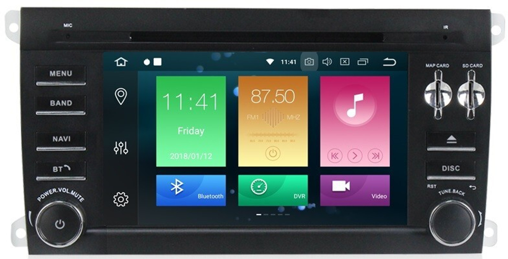 Магнитола для Porsche Cayenne 955/957 2002-2009 - Carmedia MKD-7015-S10 Android 12, ТОП процессор, 4Гб+64Гб, CarPlay, 4G SIM-слот