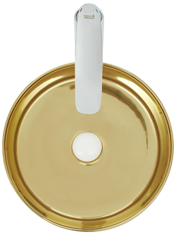 Раковина накладная (золотистая) WeltWasser WW  ELBACH 3134 LSG 355х355х120