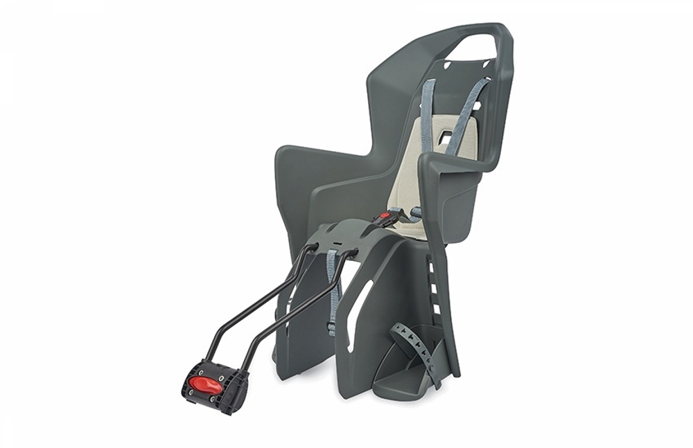 Детское кресло заднее Polisport KOOLAH FFS крепление на подседельную трубу 29" charcoal grey/cream