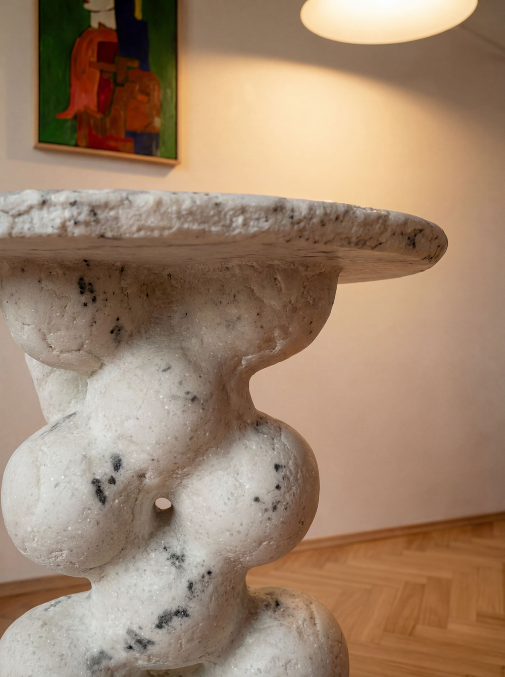 Столик «Мраморный снег»