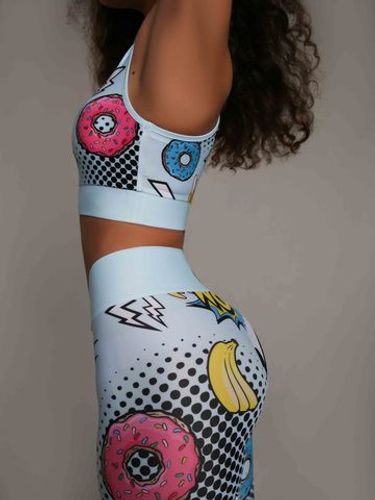 Leggings Pop Art Blue