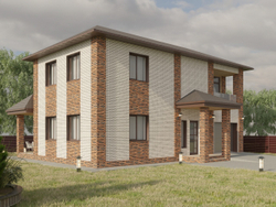 Облицовочный кирпич, коллекция Элит, неполный прокрас