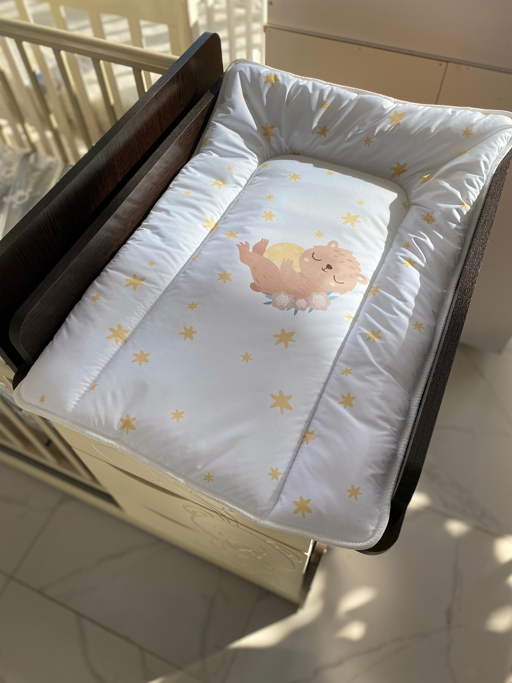 BAMBOLA Матрасик для пеленания Люкс Мишка (70*50 см)