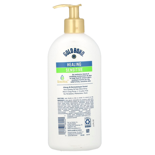 Gold Bond, ежедневный лосьон для тела и лица, чувствительная к сухой коже, без отдушек, 368 г (13 унций)