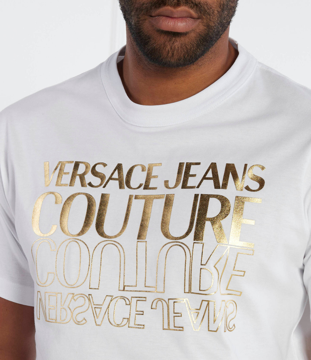 Футболка Versace Jeans Couture - белый(76GAHT10CJ00T)