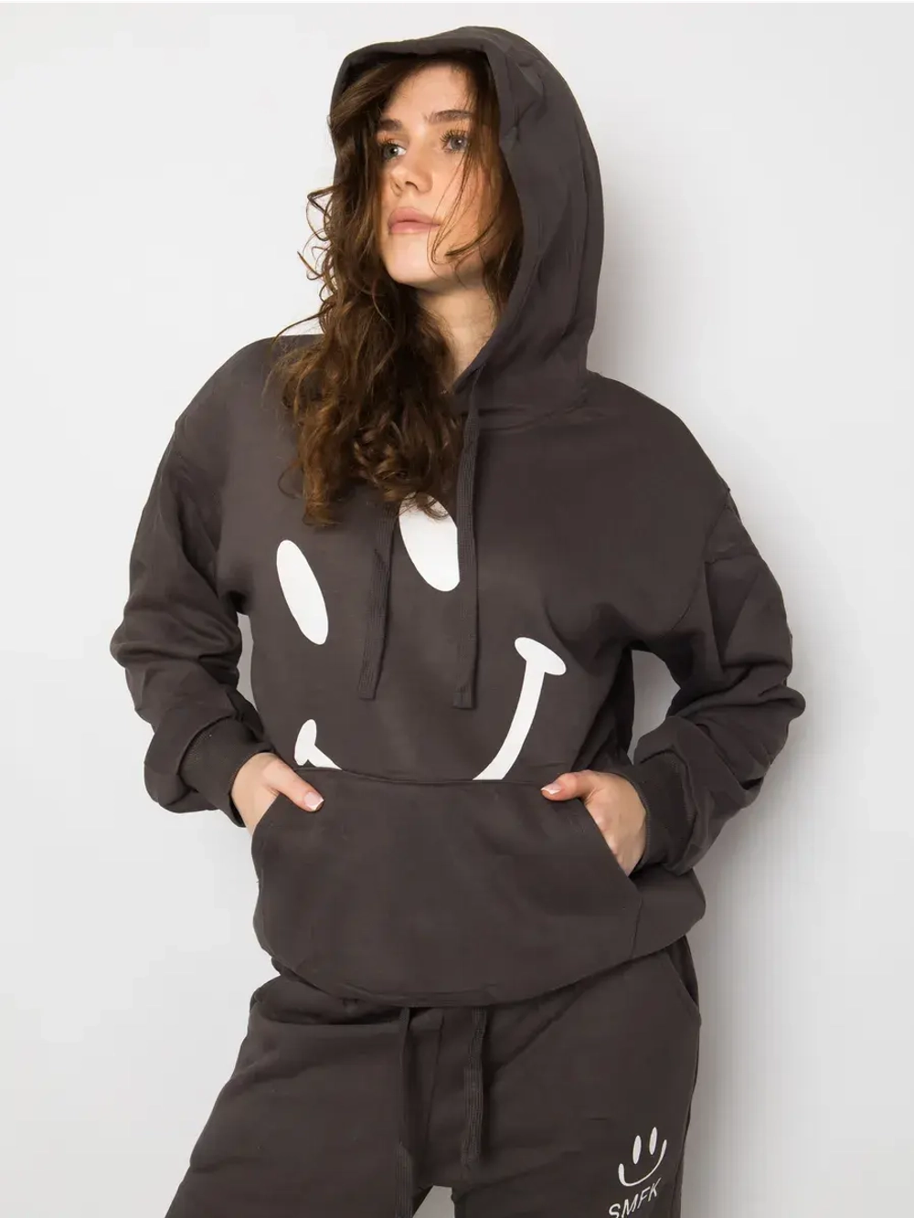 Спортивный костюм утепленный с капюшоном