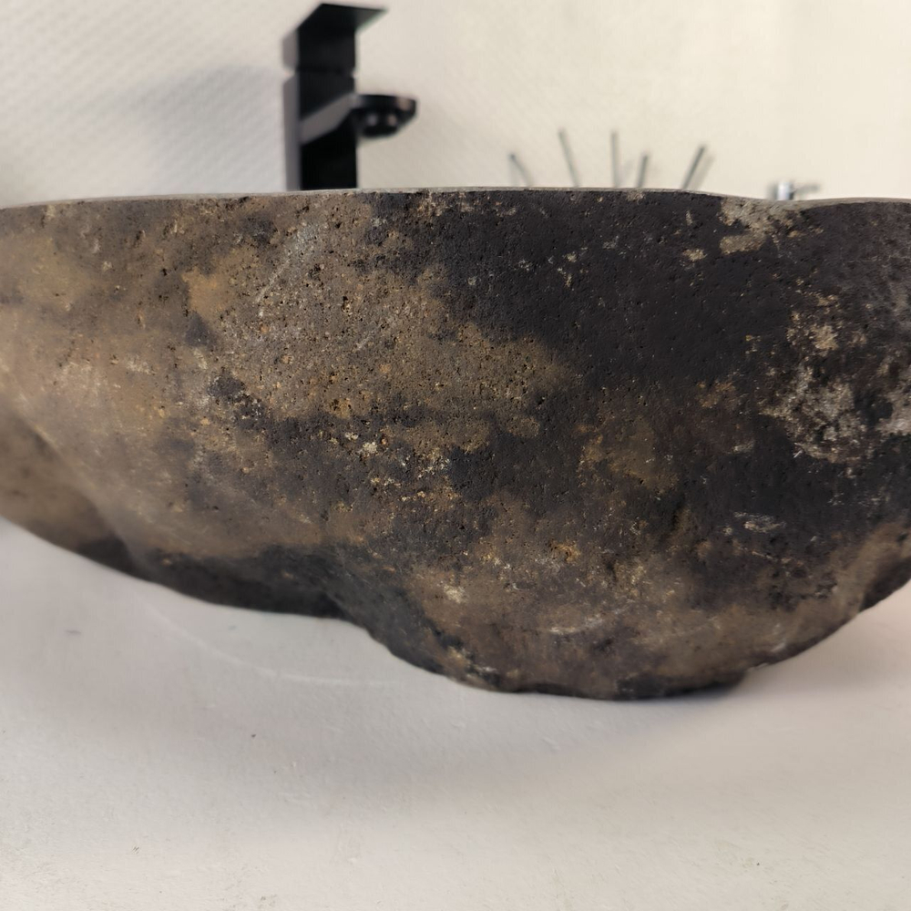 Каменная раковина из речного камня RS-05257 (48*44*15) 0861 из натурального камня