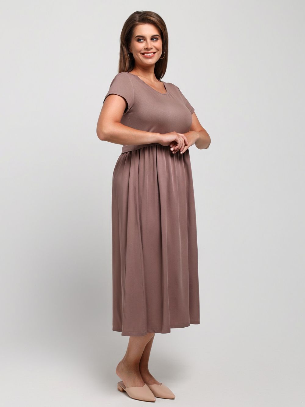 Платье Женственность Виотекс КОФЕЙНЫЙ