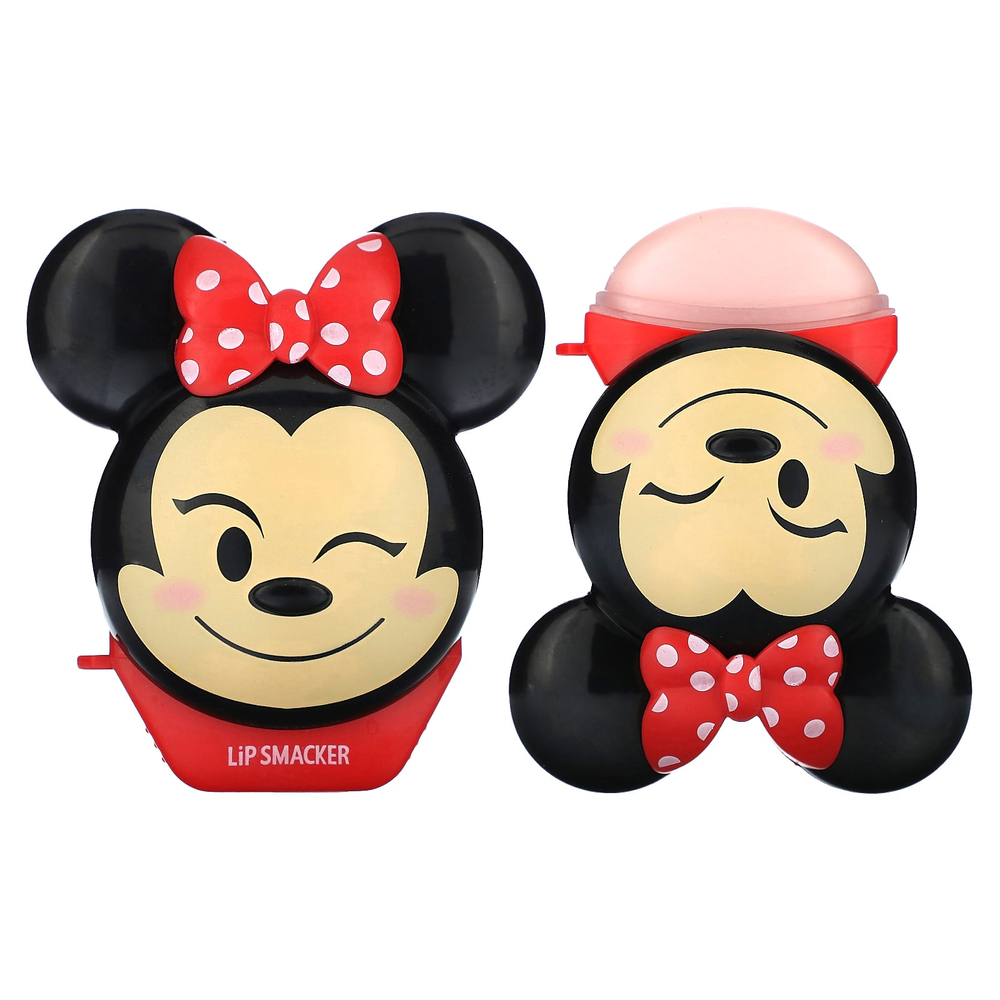 Lip Smacker, Disney Emoji, бальзам для губ, минни, клубника, 7,4 г (0,26 унции)