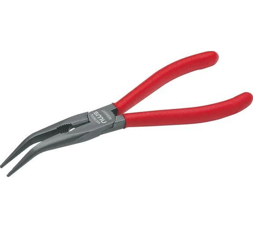 NWS Длинногубцы загнутые 45 , 170 мм, покрытие TitanFinish, обливные рукоятки