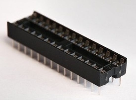 Панелька для микросхемы 28 ног узкая SCS-28