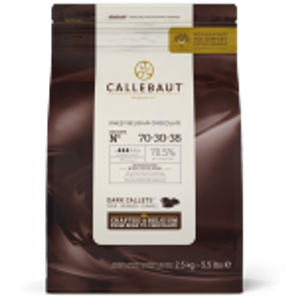 Горький Шоколад Callebaut 70,5%, 2,5 кг