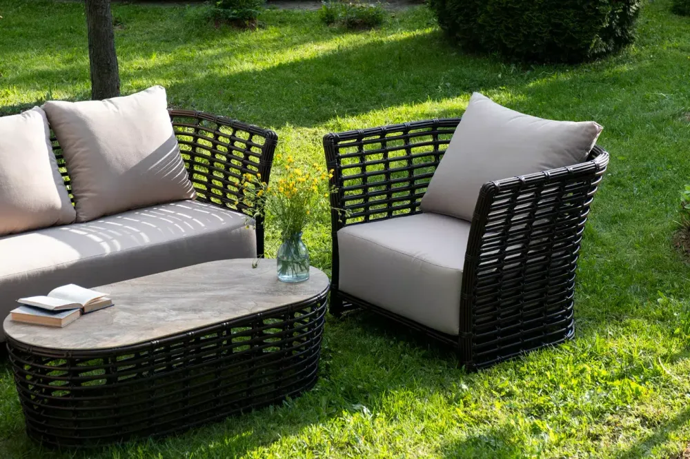 "Валенсия" лаунж-зона из искусственного ротанга, цвет бронзовый