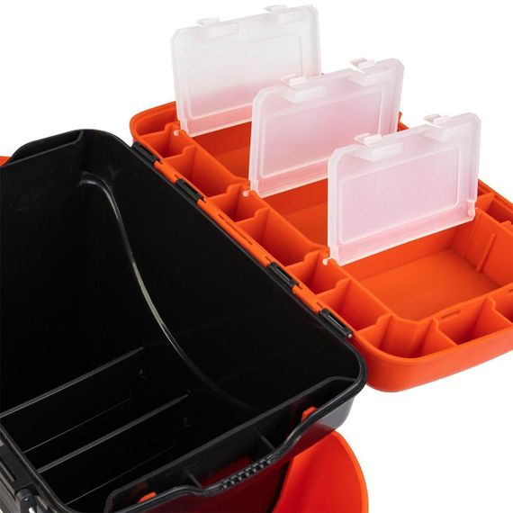 Ящик зимний Helios "FishBox" односекционный (10л) оранжевый