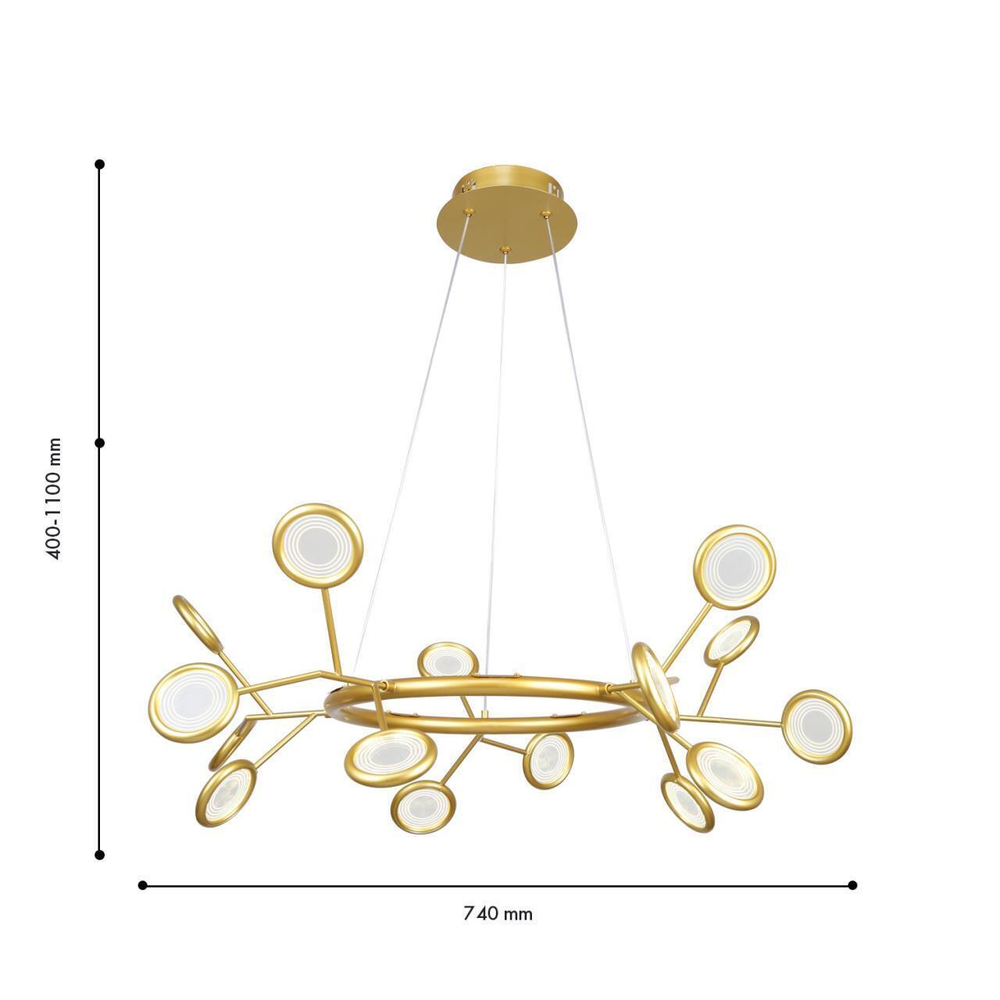 Подвесная светодиодная люстра F-Promo Mugs 4253-15P