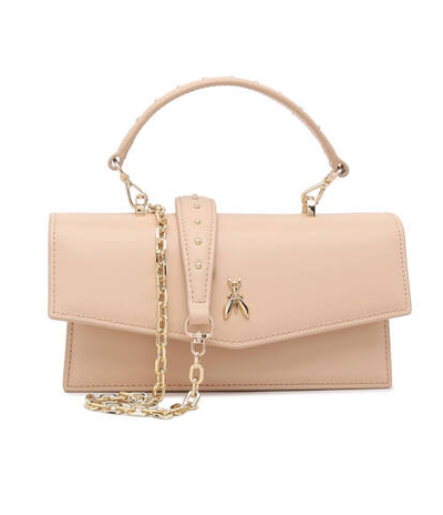 кожаная сумка-мессенджер Patrizia Pepe - кремовый(2B0032 L061)