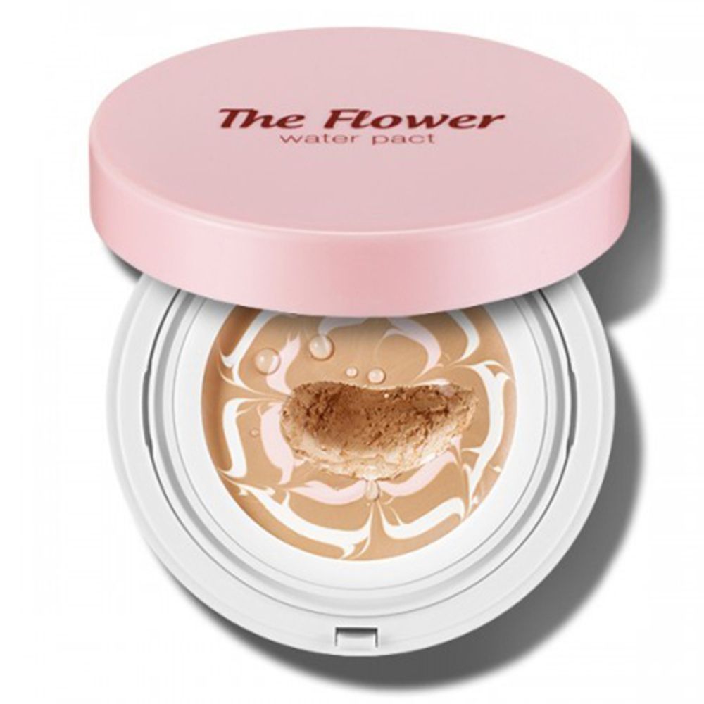 Secret Key Основа под макияж увлажняющая 02 - The flower water pact natural beige, 15г