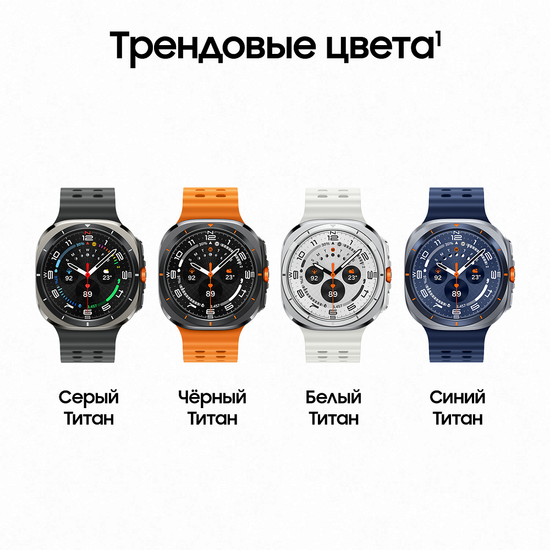 Смарт-часы Samsung Galaxy Watch Ultra 2025 47мм LTE серебряный Титан