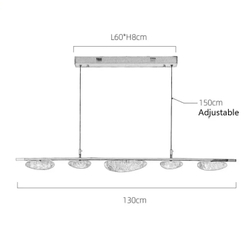Подвесной светильник MT9125-5HL pearl black