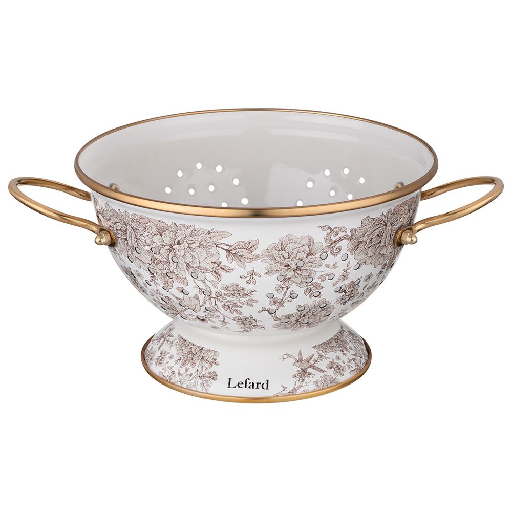 ДУРШЛАГ LEFARD ЭМАЛИРОВАННЫЙ, СЕРИЯ ROYAL GARDEN 22*13СМ