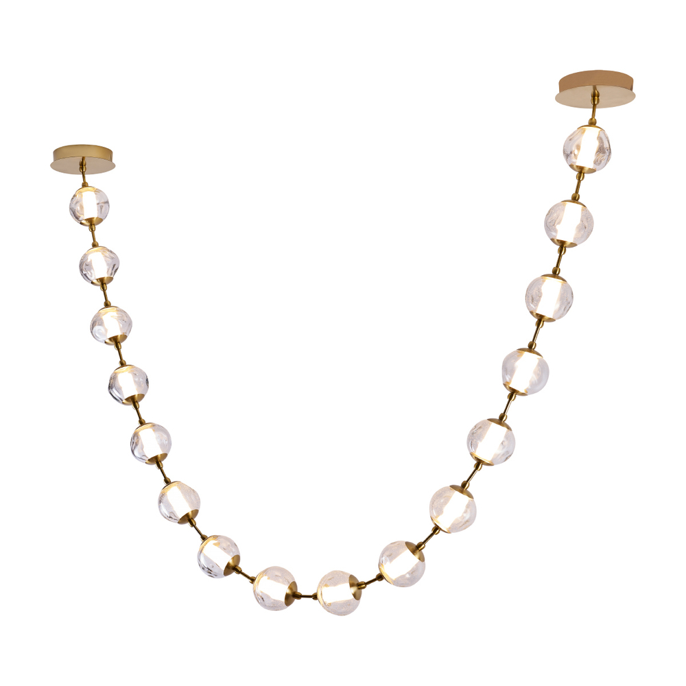 Подвесной светильник OD2437A-16 brass/clear