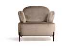 Кресло Dandy, бархат пепельно-бежевый 25