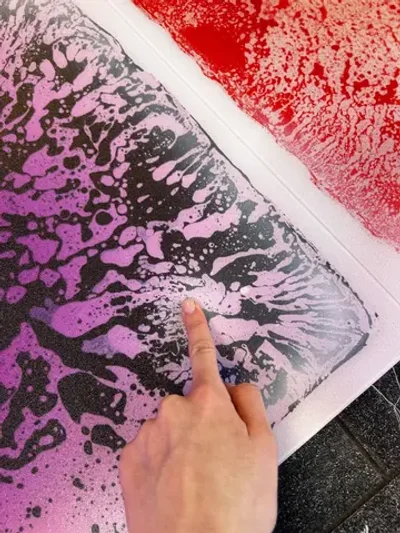 Плитка "Живой пол Клякса"