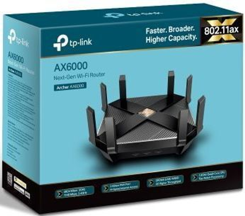 Wi-Fi маршрутизатор (роутер) TP-Link Archer AX6000