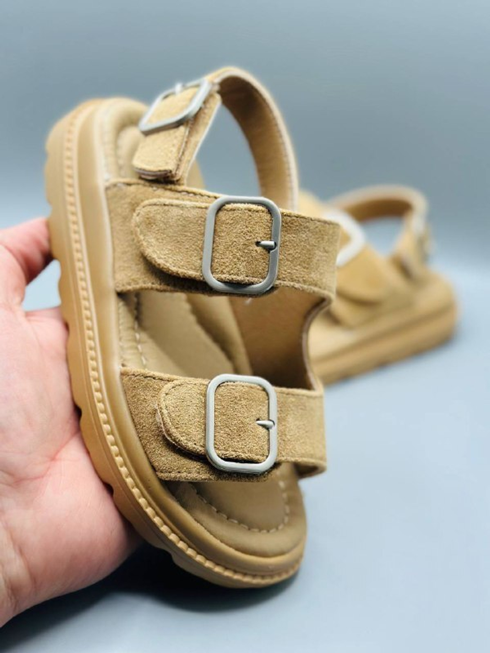 Удобные детские замшевые босоножки Buba Suede