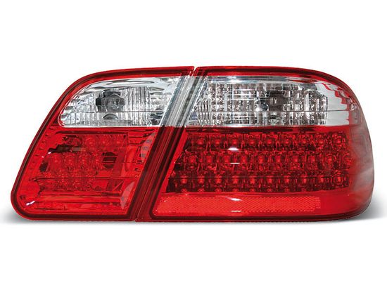 Задние фонари Mercedes E W210 red white led