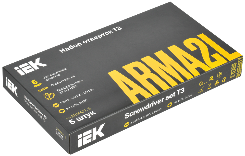 ARMA2L 5 Набор отверток Т3 5шт IEK