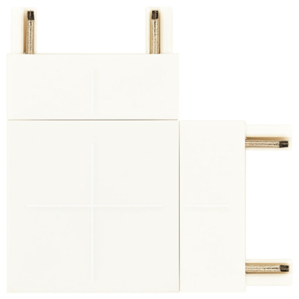 Коннектор питания ЭРА TRM-S5-CC WH для магнитного шинопровода угловой белый для системы S5 | Магнитный шинопровод и аксессуары