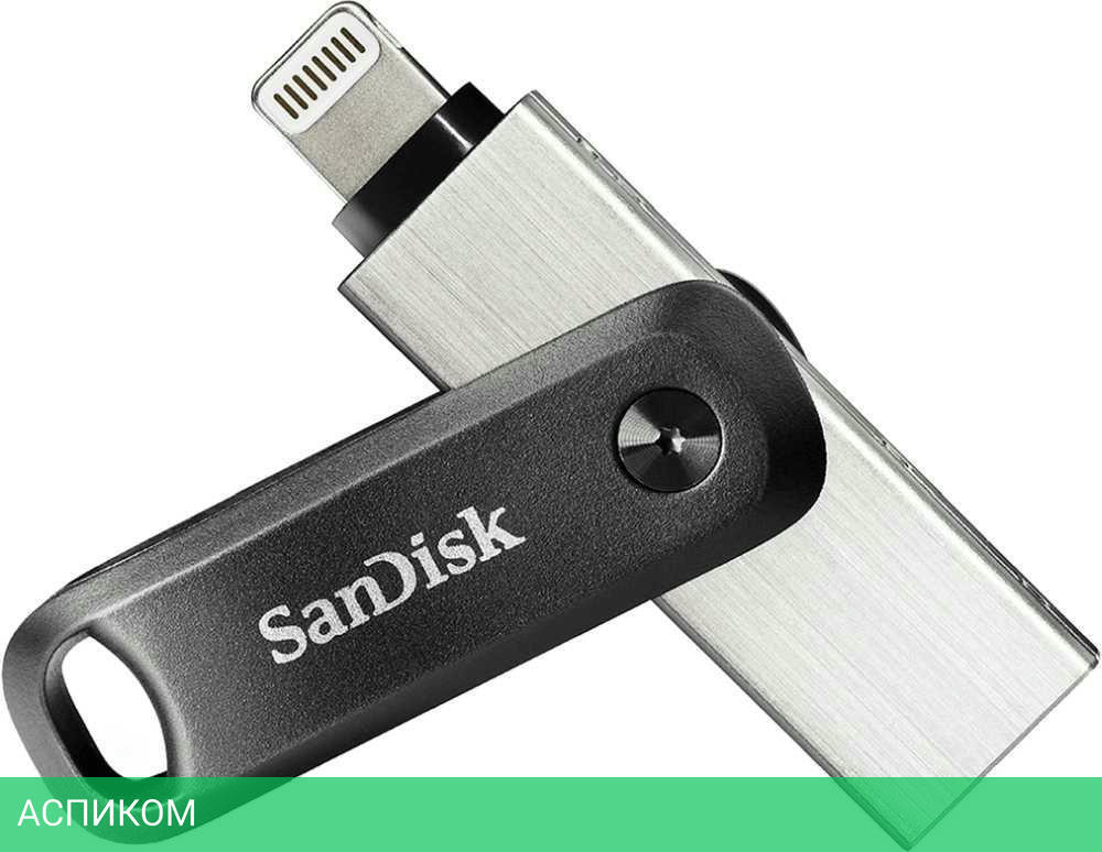 USB Flash-накопитель SanDisk iXpand GO 128Gb (SDIX60N-128G-GN6NE)
