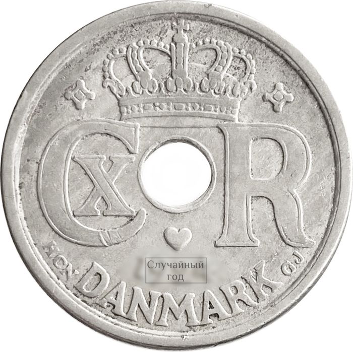 25 эре 1924-1947 Дания XF