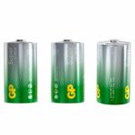 Батарейки GP Super, D (LR20, 13А), алкалиновые, КОМПЛЕКТ 2 шт., в пленке, 13A-OS2