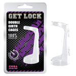 Эрекционное кольцо Double Girth Cages, прозрачный (Цвет: прозрачный)