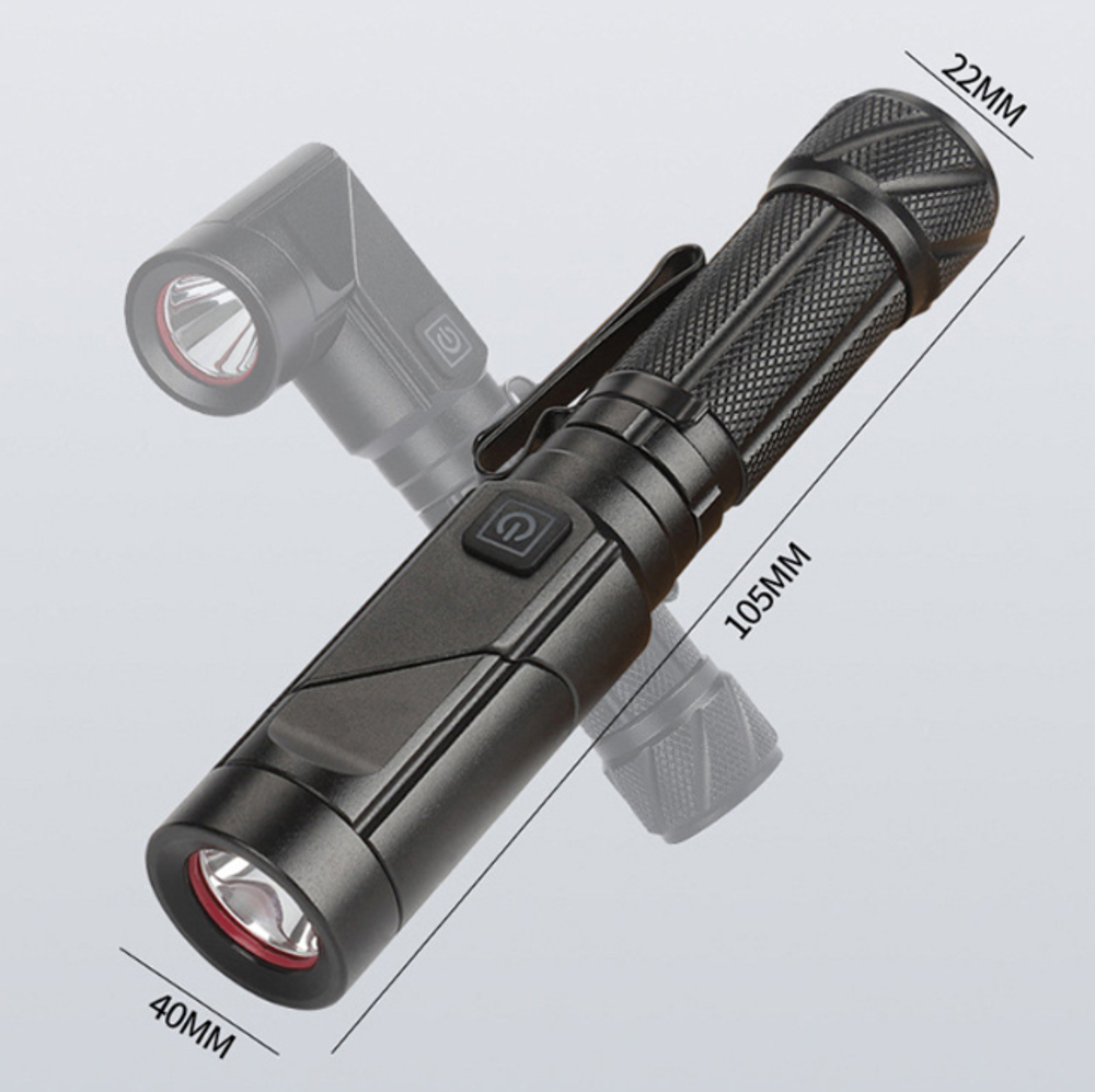 Фонарь ручной, с поворотной головкой NINGBO ZW-W303