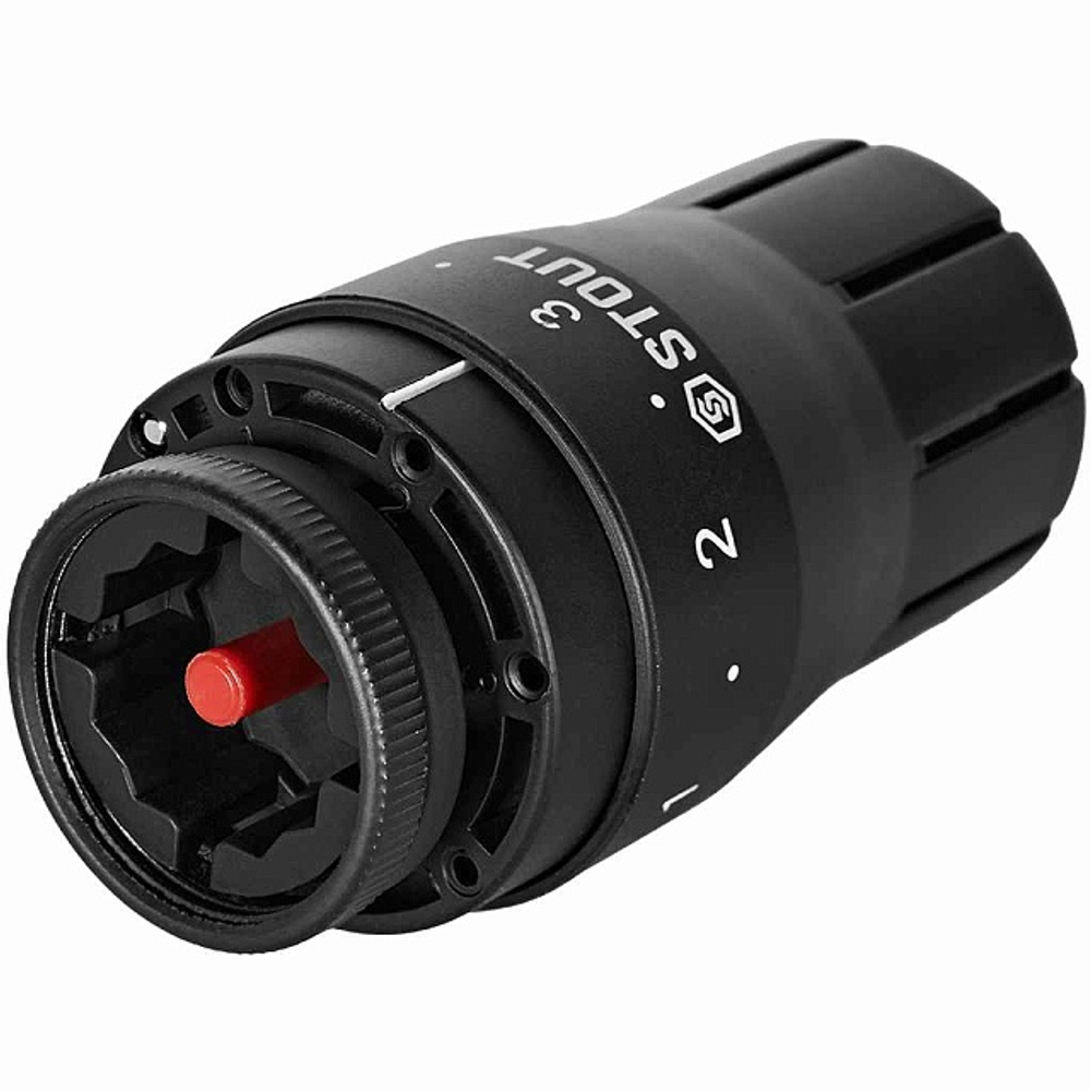 Головка термостатическая STOUT Design - M30x1.5 (регулировка 6-28°C, цвет черный)