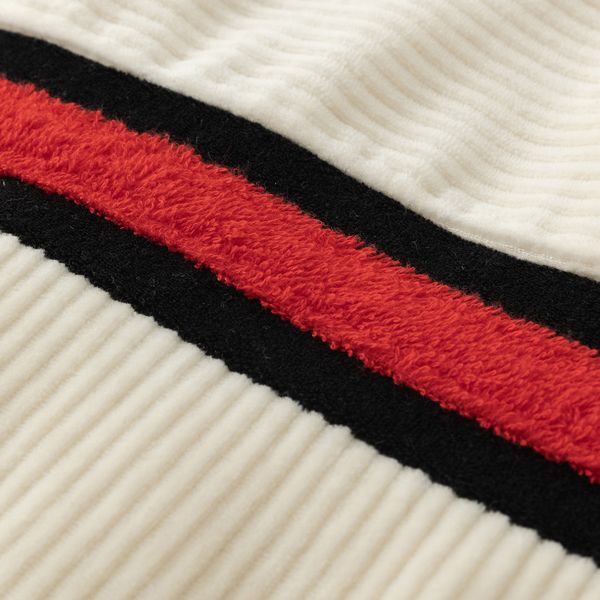 Олимпийка велюровая Stripe track белая - фото 9