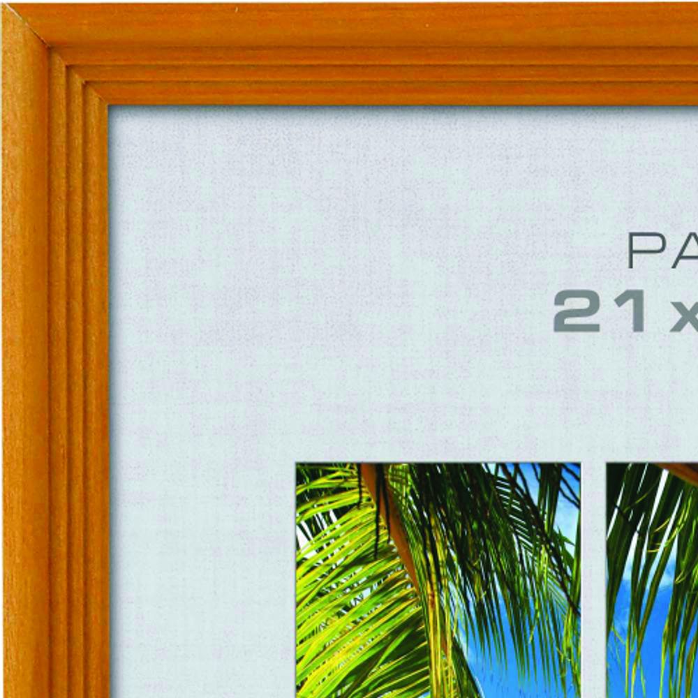 Фоторамка Image Art С18 40х60 деревянная из сосны, цвет янтарь, вставка-прозрачный пластик | Image Art