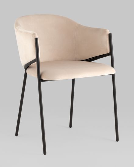 Стул Sid велюр молочный