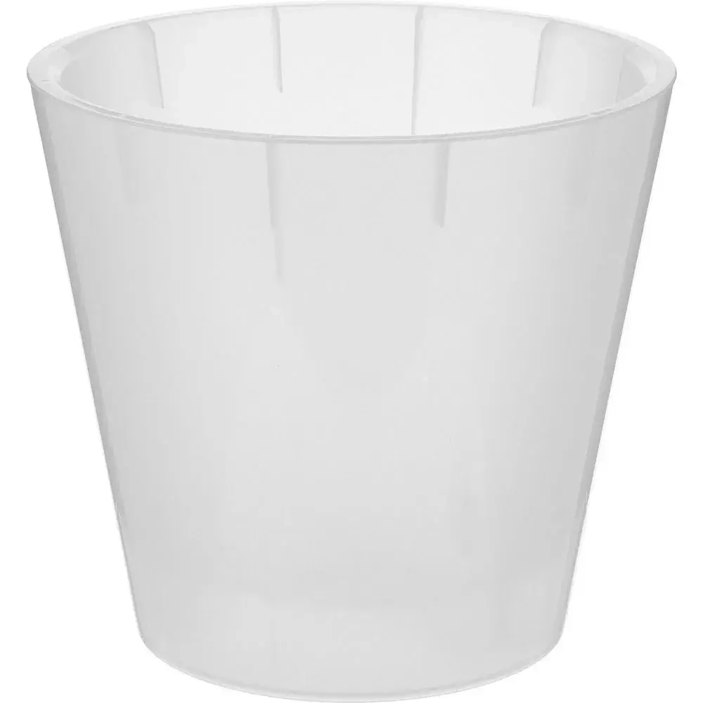 Горшок для орхидей D160 мм, 1,6л с дренажной вставкой (белый перламутр) (комплект 16 шт)