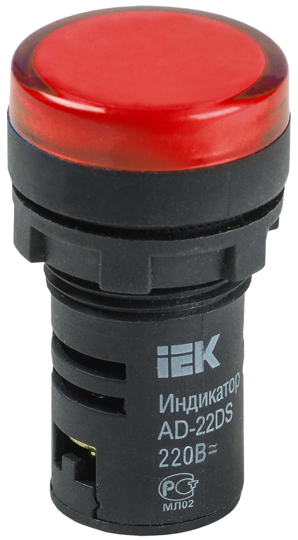 Лампа AD22DS(LED)матрица d22мм красный 230В IEK