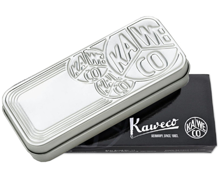 Жестяной футляр Kaweco для коротких ручек, серебристый (20001144)