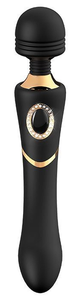 Черный жезловый вибратор MONICA - 24,1 см. (Цвет: черный)