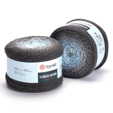 Фловерс Мерино (Flowers Merino) пряжа YarnArt 25%шерсть 75%акрил 1x225г/590м (550)