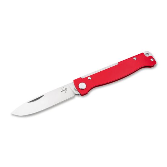 Нож Boker 01BP0013 Atlas Red клинок из стали 12C27, рукоять Stainless Steel