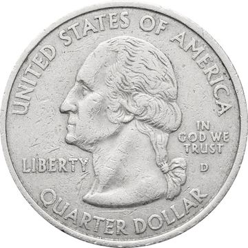 25 центов (1/4 доллара, квотер) 2001 США «Штат Кентукки» (D)