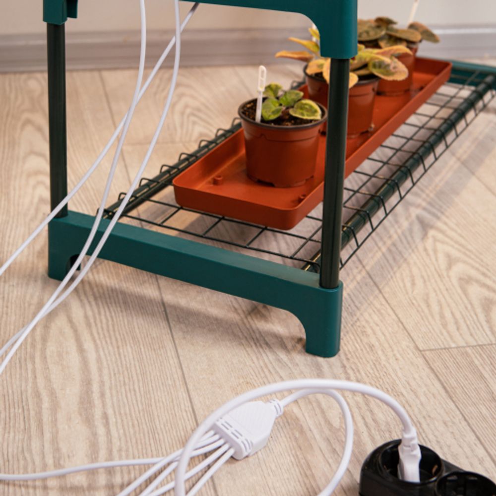 Разветвитель сетевой для линейных светильников ЭРА 5х IEC C5 3pin 2m для подключения 5 светильников | Аксессуары для фито светильников