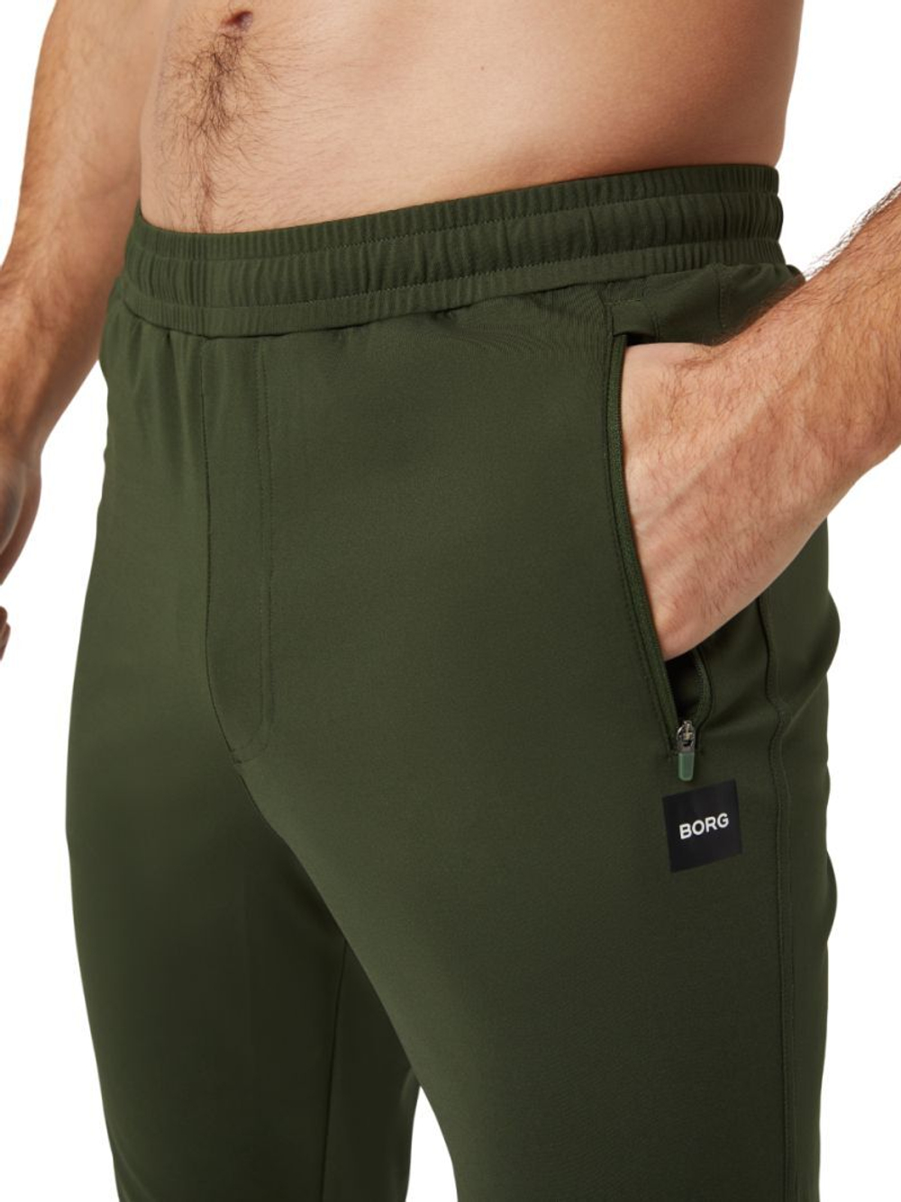 Мужские теннисные штаны Björn Borg Training - зеленый